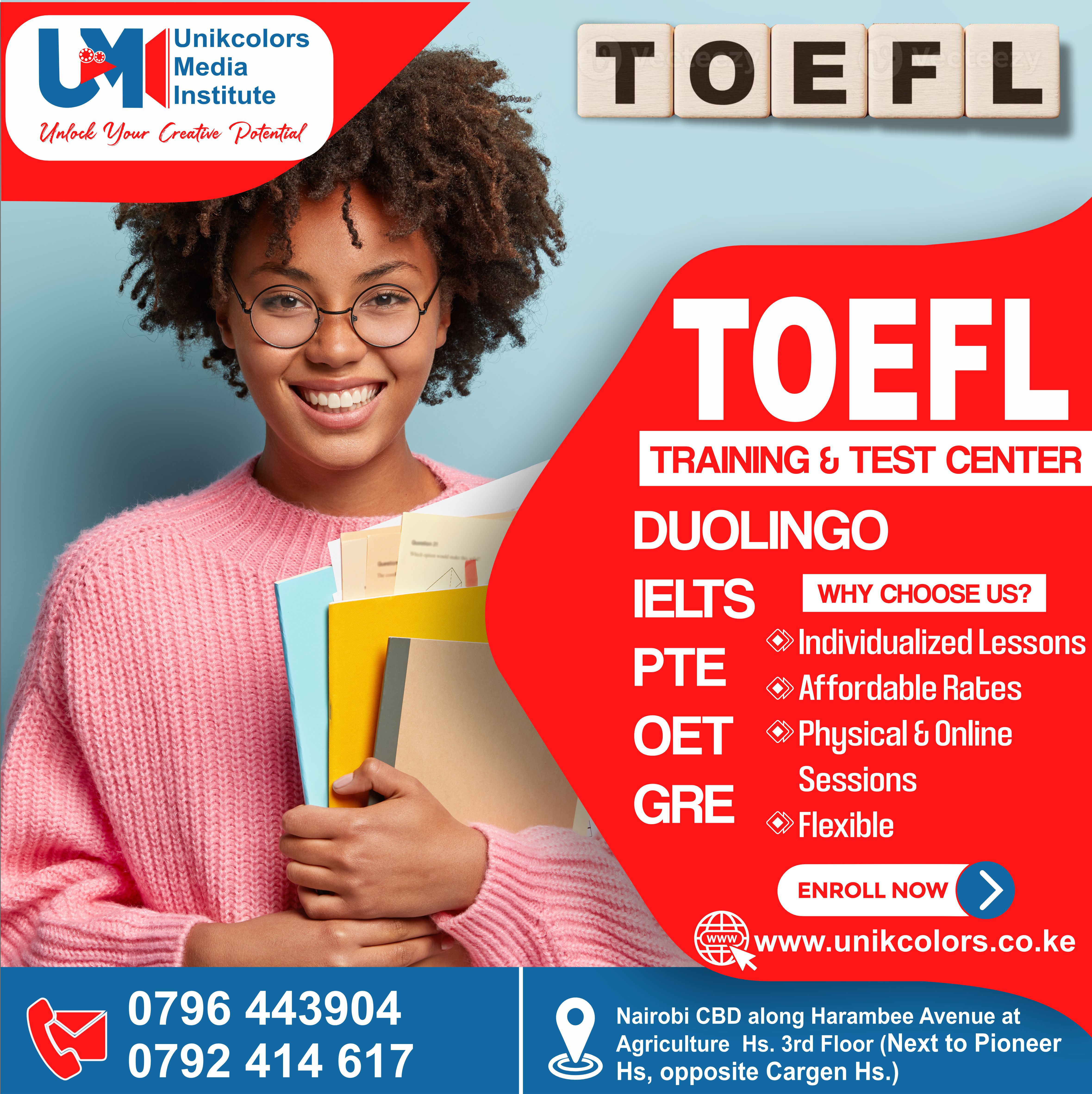 TOEFL iBT - IELTS training Centre Kenya